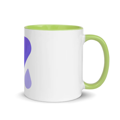 White Ceramic Mug with Color Inside