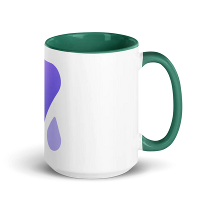 White Ceramic Mug with Color Inside