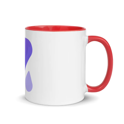 White Ceramic Mug with Color Inside