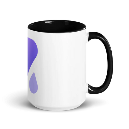 White Ceramic Mug with Color Inside