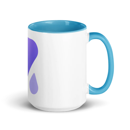 White Ceramic Mug with Color Inside