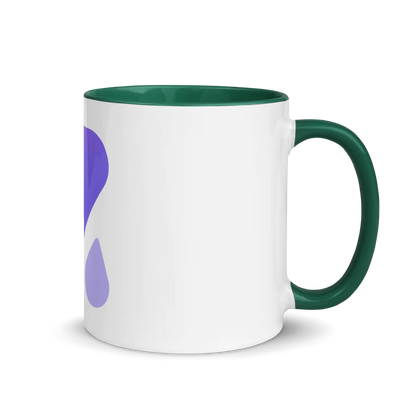 White Ceramic Mug with Color Inside