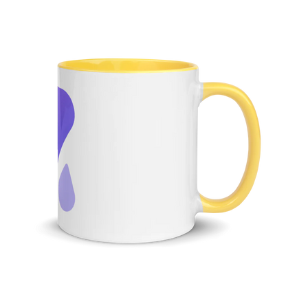 White Ceramic Mug with Color Inside