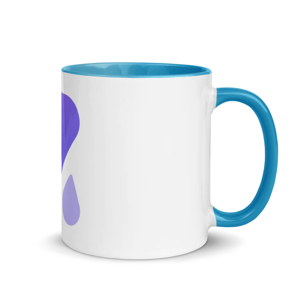 White Ceramic Mug with Color Inside