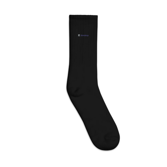 Embroidered Crew Socks | SOCCO SC200